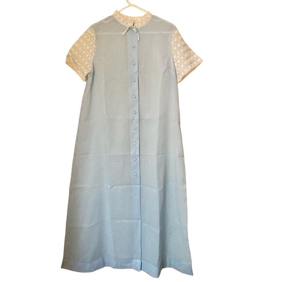 50's Capricci VTG Women's Nightgown Size M/L Baby Blue Lace - Picture 1 of 8